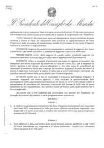 Decreto Flussi 2021