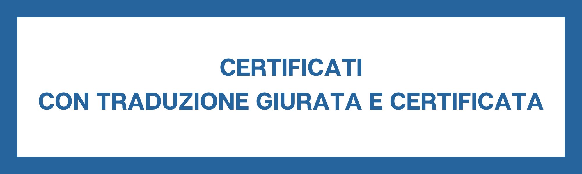 certificati traduzione giurata