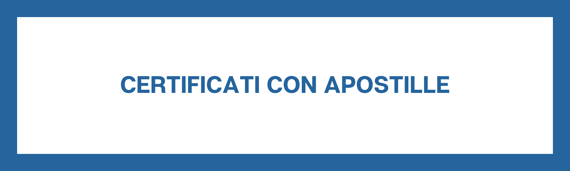 certificati apostille