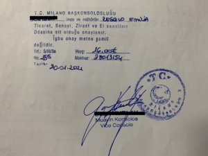 Legalizzazione documenti Turchia