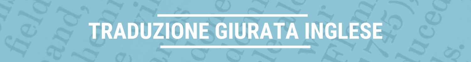 traduzione giurata inglese