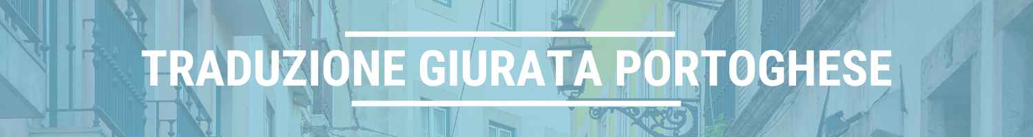 traduzione giurata portoghese
